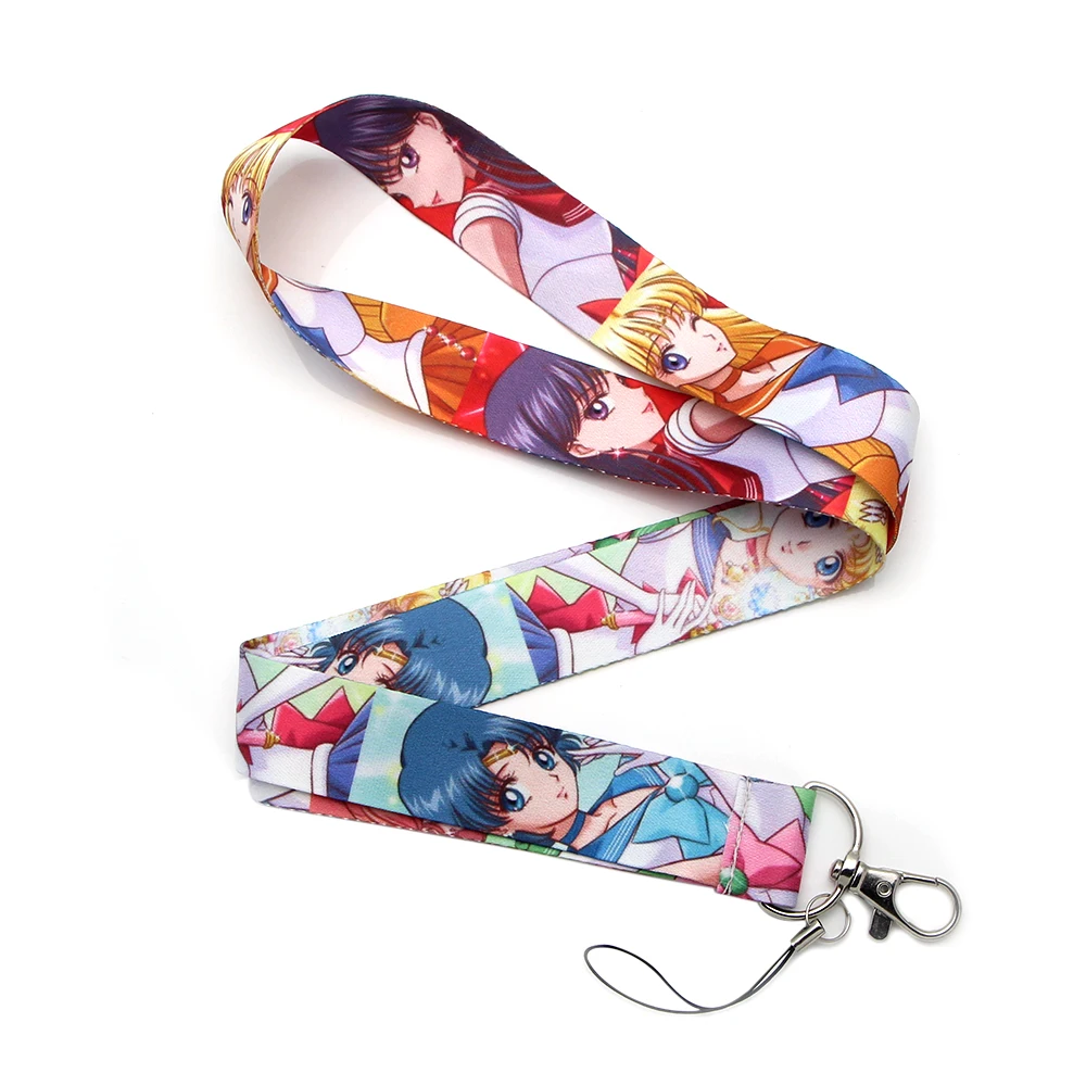 

V165 Sailor Moon Neck Strap Lanyard for keys ID Card Cellphone Straps USB Badge holder DIY Neck Strap Hang Rope Lariat Lanyards