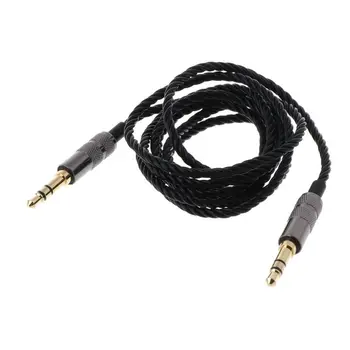 

New 1.2m Twist Headphone Cable Replacement 3.5MM Male to 3.5MM Male Audio Core Adapter for SOLO Car AUX Wire