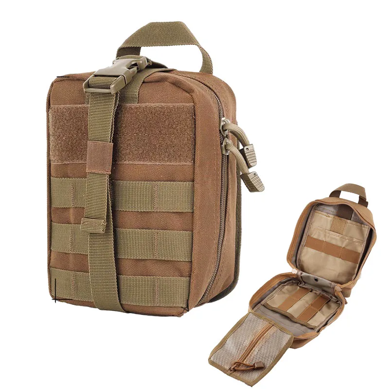 Detachable Molle Pouch Outdoor Tactical First Aid Bag Medical Emergency Package Airsoft Travel ...