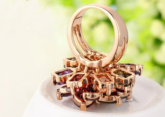 Роскошные модные разноцветные кольца My Mona Lisa циркон, дизайн AAA CZ каменные кольца для женщин вечерние/Свадебные/подарок