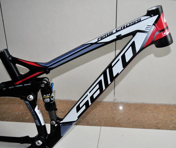 Sale SALTO Mountain Bike Shock Absorber Bicycle Aluminum Alloy Track Frame Full Suspension MTB Frame Soft Tail Downwill Bike parts 5