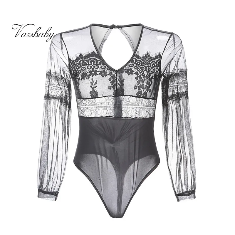 

Varsbaby ladies sexy ultra-thin temptation yarn lace one-piece nightgown