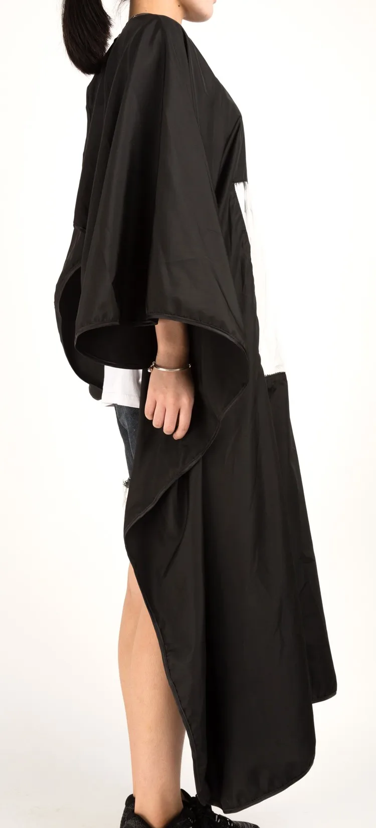 Cabo para Cortar o Cabelo xl Adulto Preto Envoltório Salão Cabeleireiro Cabeleireiro à Prova d' Água Vestido Praça Transparente Envoltório W 56 Pode Jogar Telefone 3 Prova D' Água Capa Para Cortar O Cabelo Pode Jogar Telefone