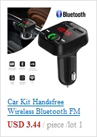 Bluetooth беспроводной Автомобильный Mp3 плеер Handsfree автомобильный комплект fm-передатчик A2DP двойное USB зарядное устройство ЖК-дисплей Автомобильный FM модулятор