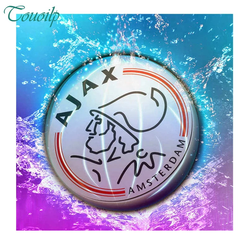 

Team Badge Football DIY 5D spuare Diamond Painting AJAX Amsterdam Soccer Sport Diamond Embroidery Full Rhinestones Hobby Sticker