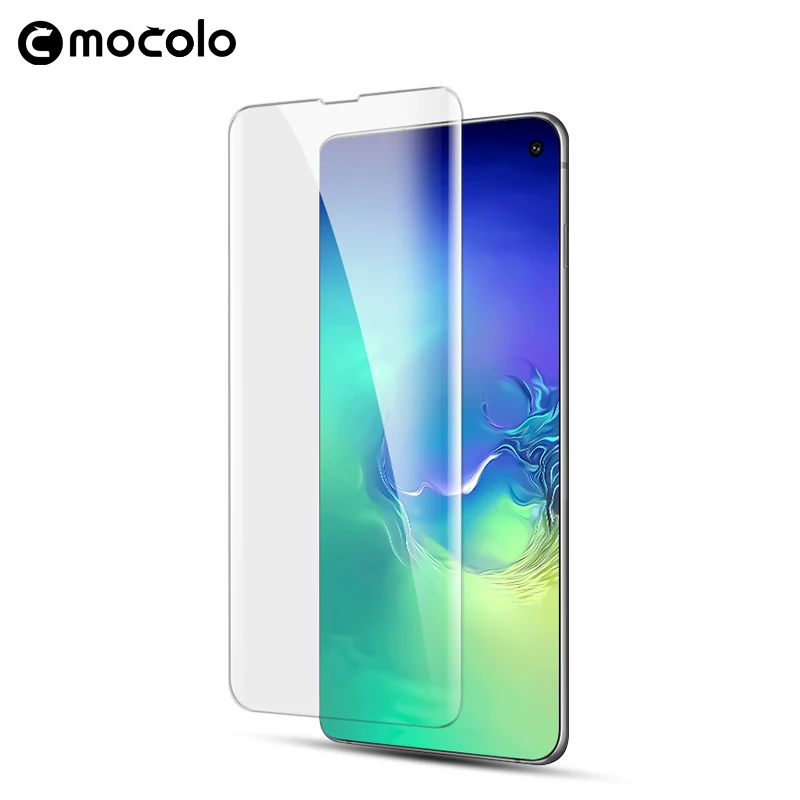 Mocolo Premium Screen Unlock UV Liquid Full Glue Glass for Samsung Galaxy S10 Tempered Glass Film for S10 PLUS Screen Protector