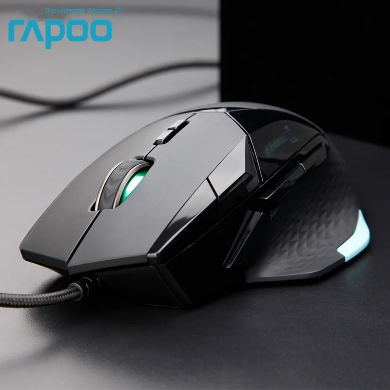 Оригинальная Проводная игровая мышь Rapoo VT900 ИК оптическая с 16000 DPI регулируемая