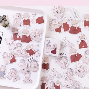 

45pcs/pack Love Overture Boxed Sticker Gift For Children And School Supplies High Quality And Beautiful