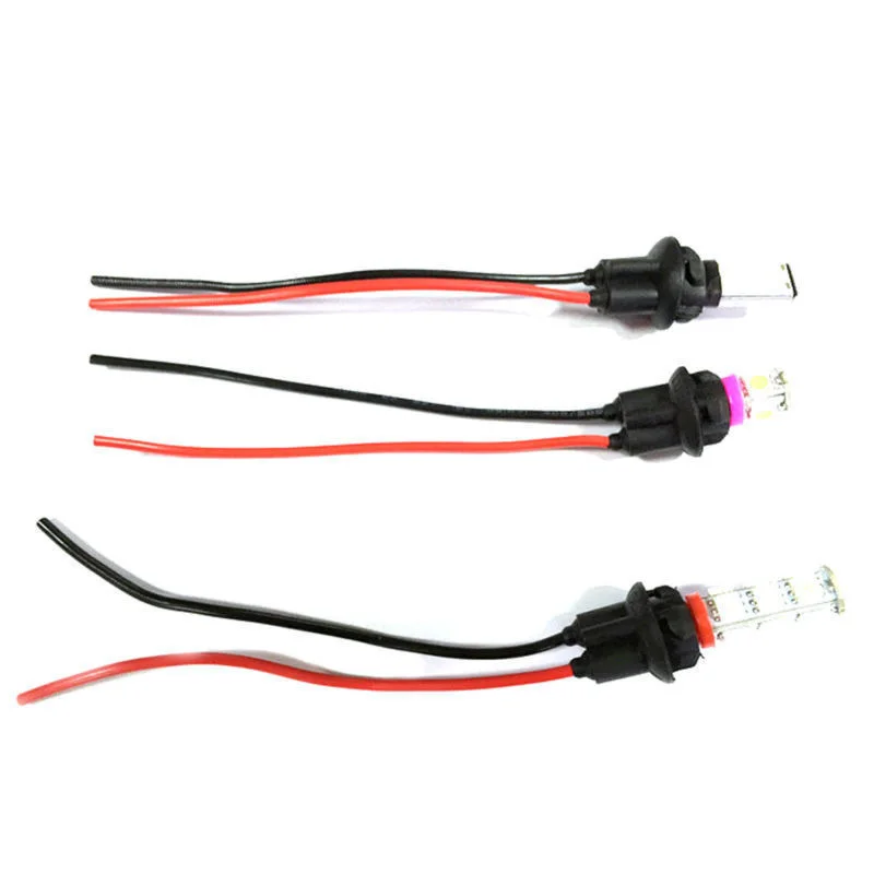 10pcs/set T10 W5W 168 194 Car Socket Connector Extension LED Bulb Wedge Light Base