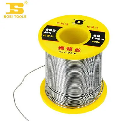 

Bosi Tool Rosin Core 800g 1.0mm Diameter Soldering Tin Wire Silver Tone