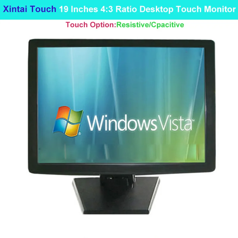 Xintai Touch 19 дюймов 4:3 соотношение Настольный сенсорный монитор 5 проводов