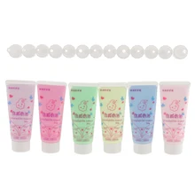 6 peças sortidas cores falso chantilly creme cola telefone casos deco diy