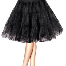 Дешевая Женская юбка кринолин рокабилли юбка-пачка органза короткая свадебная юбка для свадебных платьев юбка