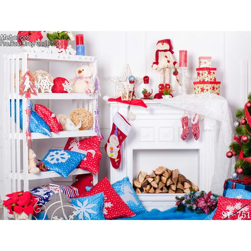 

Thin Vinyl photography cloth Computer Printed Children Photography backdrops Christmas Theme Background for Photo studio ST-751