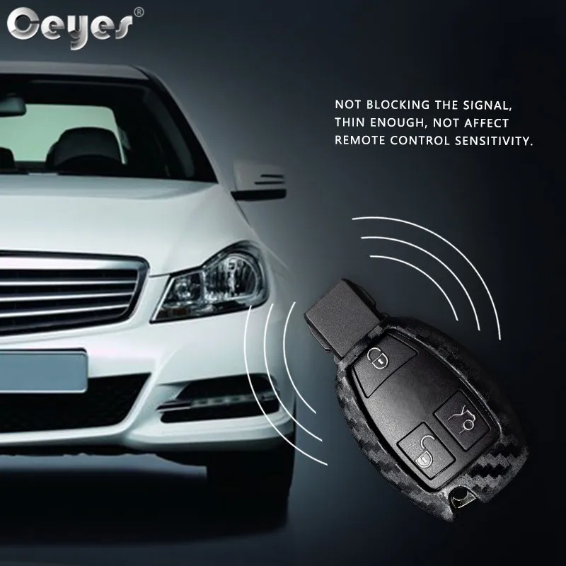 Carbon fiber key cover for MERCEDES-BENZ (4)