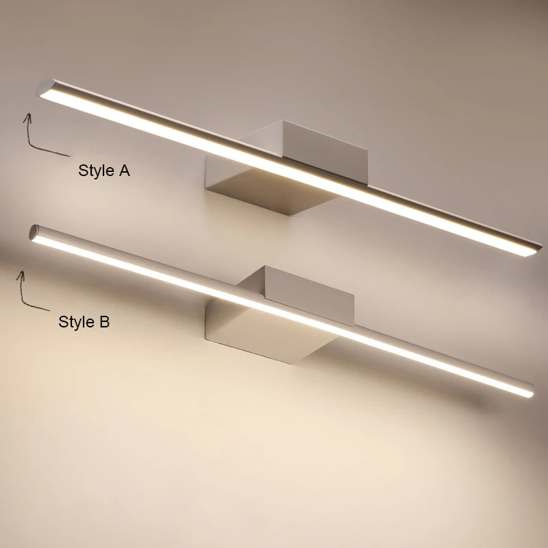 Kaufen Neue Ankunft Heißer Schwarz Weiß 400 600 800 1000 1200mm Led bad spiegel lichter moderne make up dressing bad led spiegel lampe