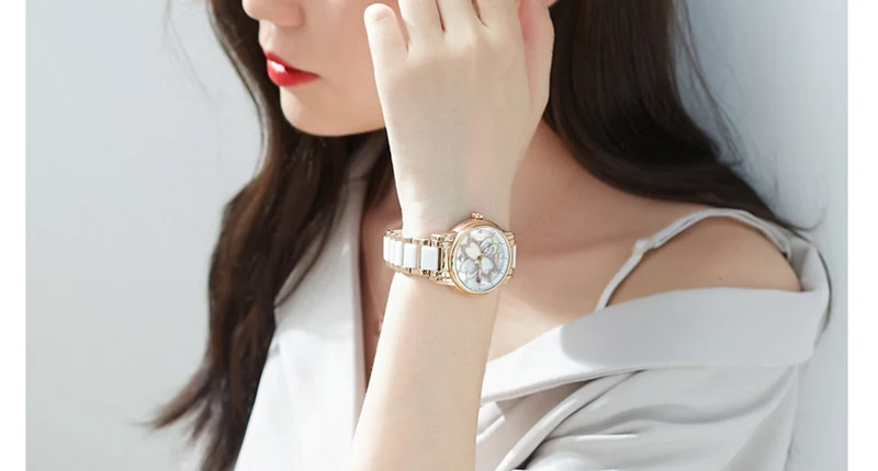 Nesun креативные элегантные женские кварцевые часы водонепроницаемые Роскошные брендовые Классические со стразами аналоговые наручные часы Relogio Feminino