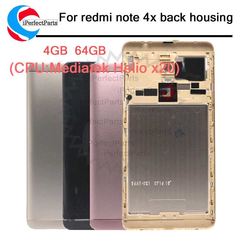 

New for Redmi Note 4X Pro 4GB 64GB Metal Cover Case Redmi Note 4X Pro Back Battery Cover Housing Replacement Parts Note 4X Prime