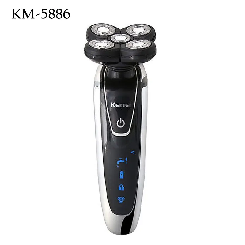 Skup Kemei KM 8867 7 w 1 3D golarka elektryczna Braun dla mężczyzn bezprzewodowy trymer do brody maszynka do golenia na akumulator Barbeador Razor