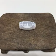 Редкие узоры специальный водный Лотос 10 мм* 20 мм белый цвет натуральный агатовый амулет дзи бусины для браслета DIY Изготовление ювелирных изделий