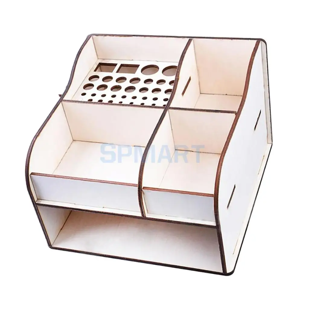DIY Basewood Portable Action Figure Model Building Kit Tool Storage Rack Shelf for Gundam