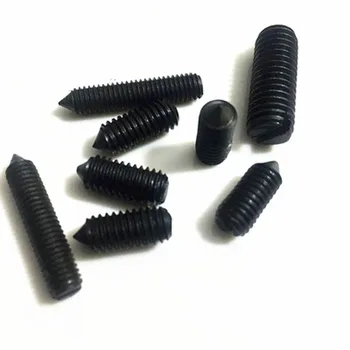 

50pcs M4 Slotted screw Tip set bolt One word headless screw Carbon steel GB71