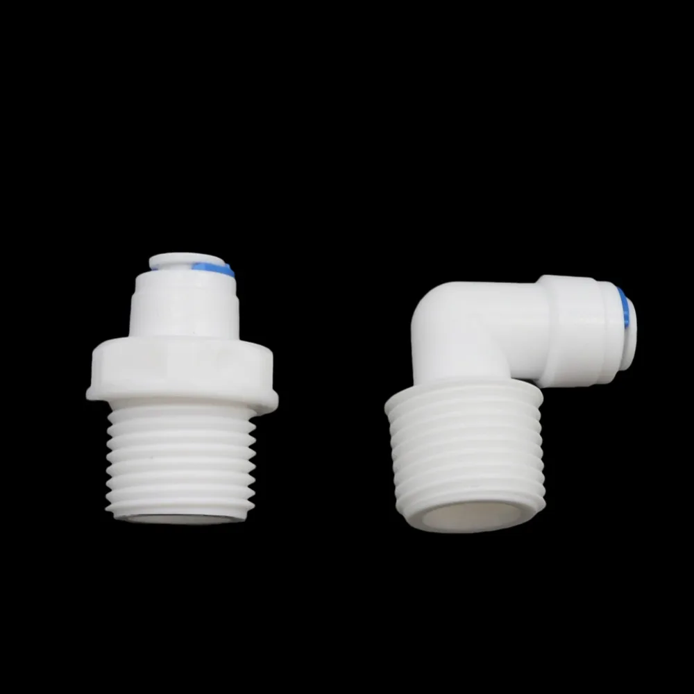 

1/2" thread to 1/4" Slip Lock Quick-connector Pneumatic Pipe Joint Garden Greenhouse Misting System Pipe Fittings 9 Pcs