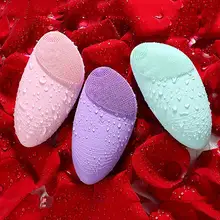 Facial Cleansing Brush Sonic Vibration Mini Face Cleaner Silicone Deep Pore Cleaning Electric Waterproof Massage