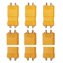 4 paris Connector Set gold plated banana plug 4 5mm Male Female XT90 Battery Suit For