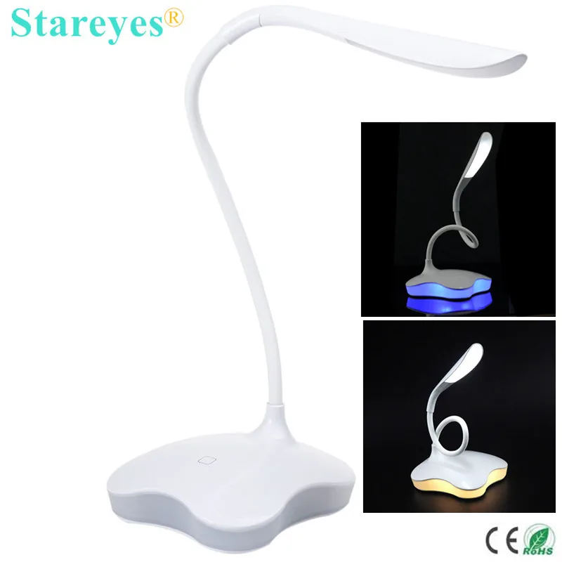 

1 Piece Rechargeable 5W LED Table Desk Lamp 3 Level Dimmable Touch Sensor Adjustable Brightness USB Eye-protection Night Light
