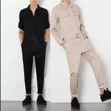 Популярные мужские корейские весенние и летние длинные костюм с длинными рукавами парикмахер костюм Go-Go тонкие брюки оснастки сиамские костюмы певицы