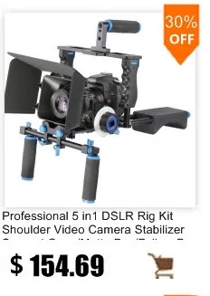 Профессиональный 5 в 1 DSLR Rig комплект плечевая видеокамера Стабилизатор поддержка клетка/Матовая коробка/фоллоу фокус для Canon Nikon sony камера