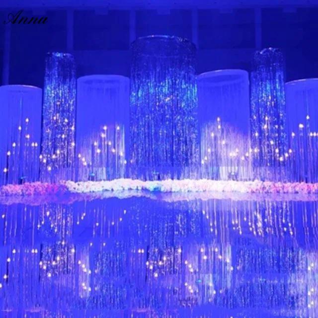 Koop 1 St sliver Regen Gordijn Scene Props Foto achtergrond Halloween Bruiloft Verjaardagsfeestje Wanddecoratie Feestartikelen