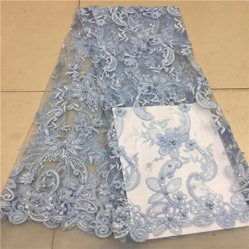 

2018 French African Lace Fabric Guipure Sequined Cotton Cord Tulle Nigerian Tissu Mesh India Lace For Wedding Dress