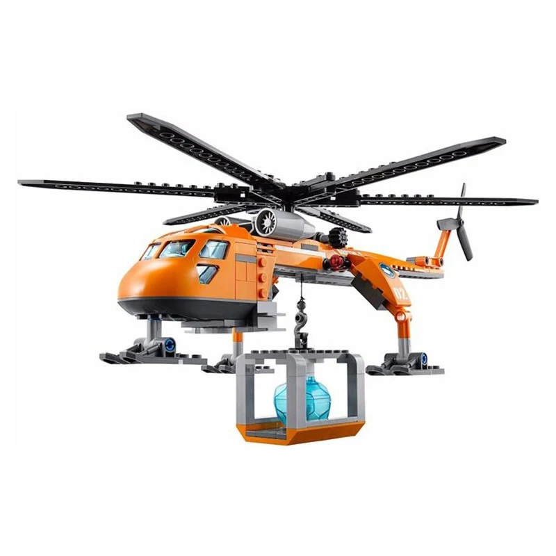 Bela 10439 Arctic Helicrane CITY Set вертолет Хаски модель строительные блоки 273 шт