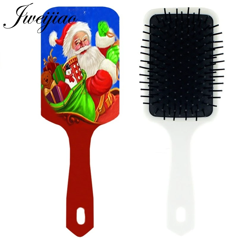 

JWEIJIAO Santa Claus Father Christmas Gift Massage Comb Cartoon Tangle hair brush Scalp Hair Care Tool cepillo pelo