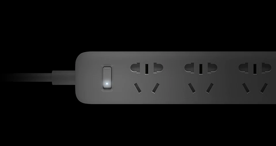 Original Xiaomi Mijia Smart Power Strip 3 2A Fast Charging USB Ports + 3 Sockets Xiaomi Xiaom MI Smart Home Black With Adapter (9) 