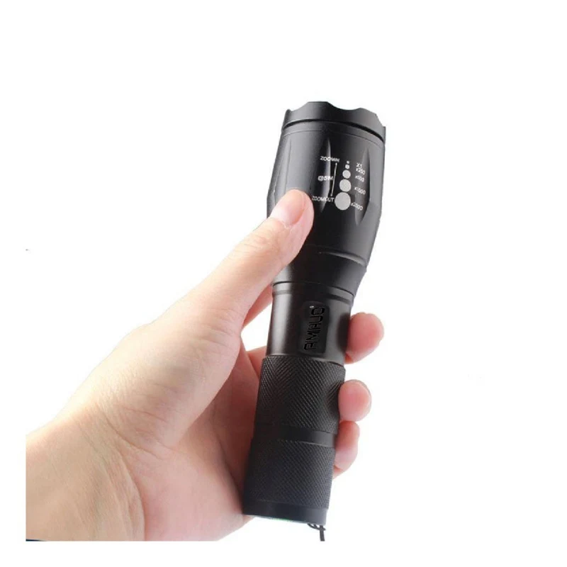 

AIMIHUO LED flashlight 3800LM XML T6 Zoomable LED Portable Flashlights 1*18650 battery or 3*AAA battery Outdoor Camping torch
