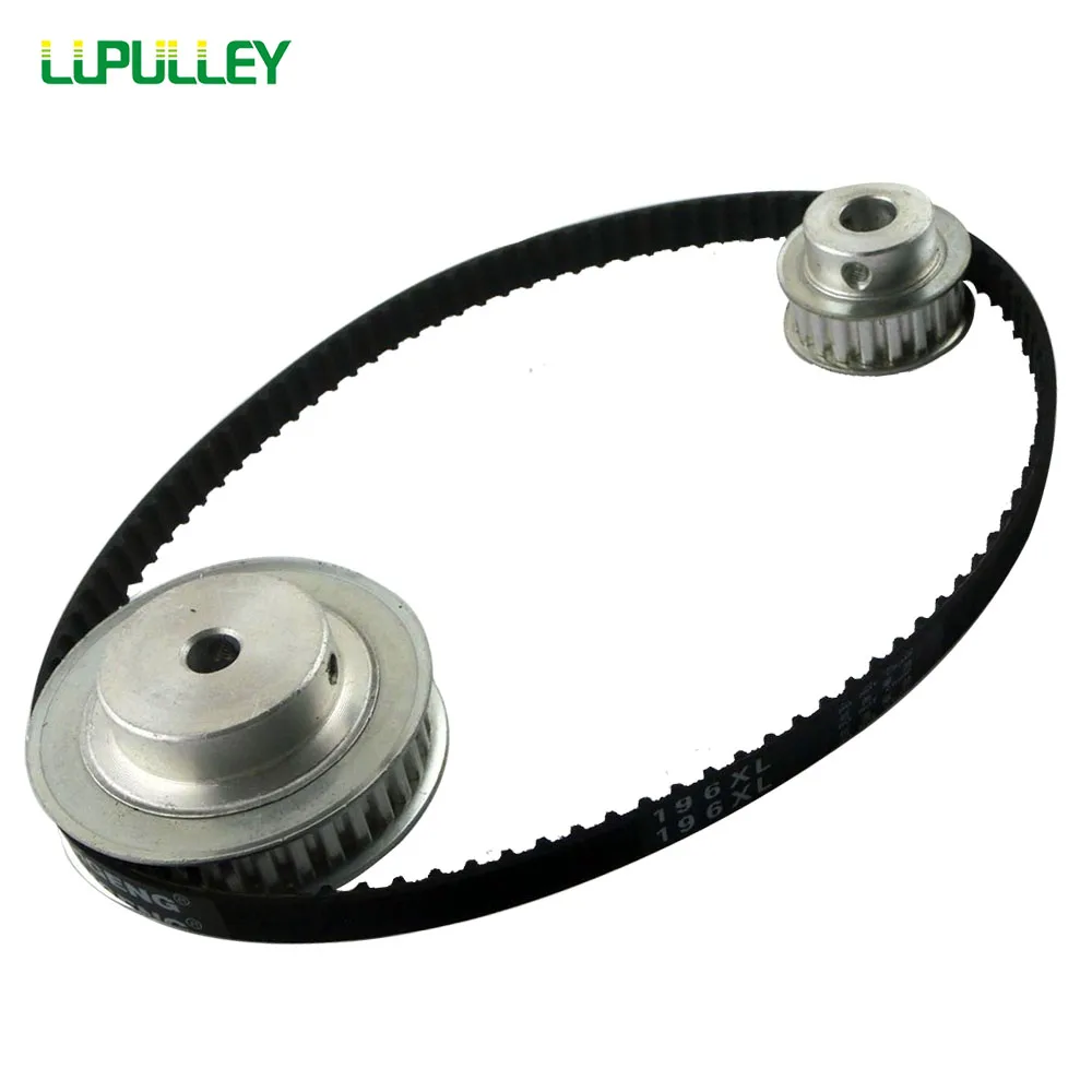 LUPULLEY Timing Belt Pulley XL Set Reduction 21 30T 15T Shaft 100mm Engraving Machine