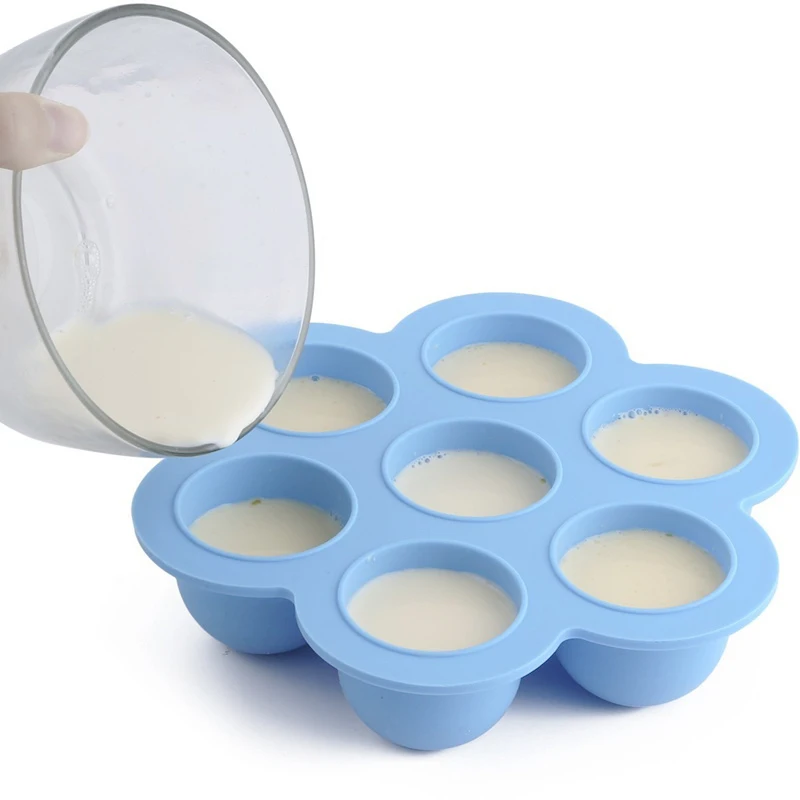 Download 7 Cavities Food Grade Silicone Cupcake Mold Cake Decorating Tools Ice Cube Trays Mini Ice Maker ...