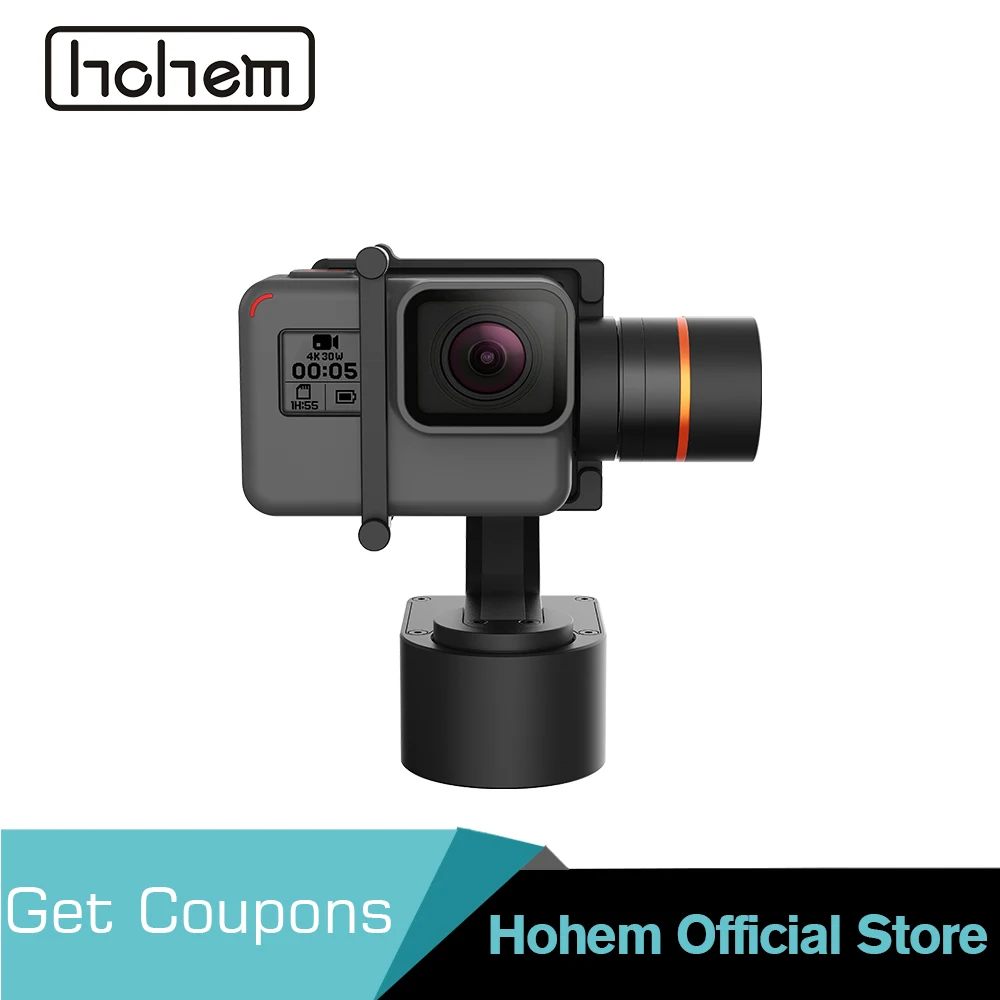 

Hohem XG1 Wearable Gimbal 3-Axis Stabilizer Bluetooth Control for DJI Osmo Action Gopro Hero 7/6/5& SJCAM& Yi 4K Action Camera