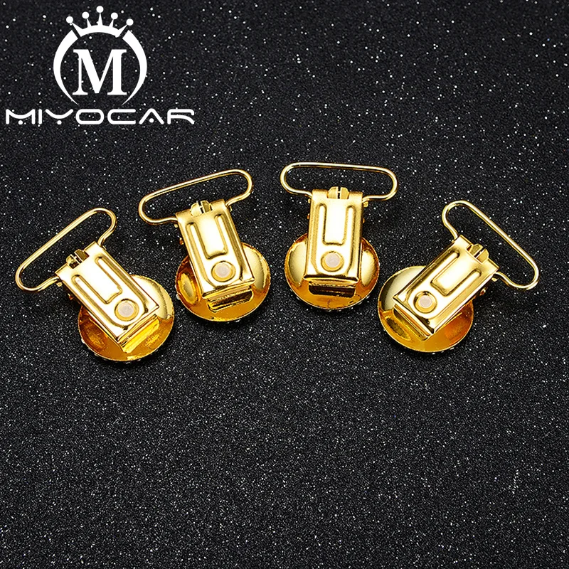 MIYOCAR специальный дизайн bling crown круглая Золотая форма пустышка Клип пустышка держатель хорошего качества SP021