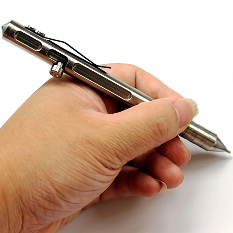 Тактическая ручка из титанового сплава, оружие для обороны, EDC, ручка с болтом, тактическая ручка для защиты, фирменная ручка EDC для самообороны, тактический подарок
