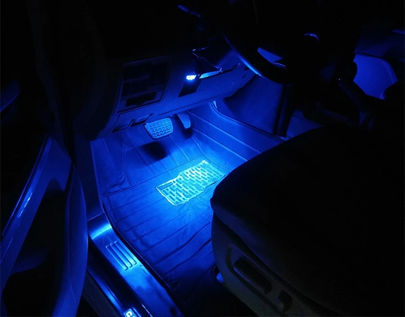 Лампа для ног светодиодный светильник для автомобиля атмосферный светильник для ног интерьерное украшение автомобиля ножной светильник светодиодный светильник для toyota land cruiser lc200