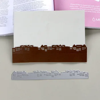 

DUOFEN METAL CUTTING DIES country house border for DIY papercraft projects Scrapbook Paper Album 2019 new