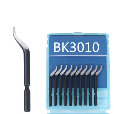 High quality stainless steel deburring blade bs 1018 manual trimmer bit bs 1010 tool bk 3010 plastic - Цвет: Черный