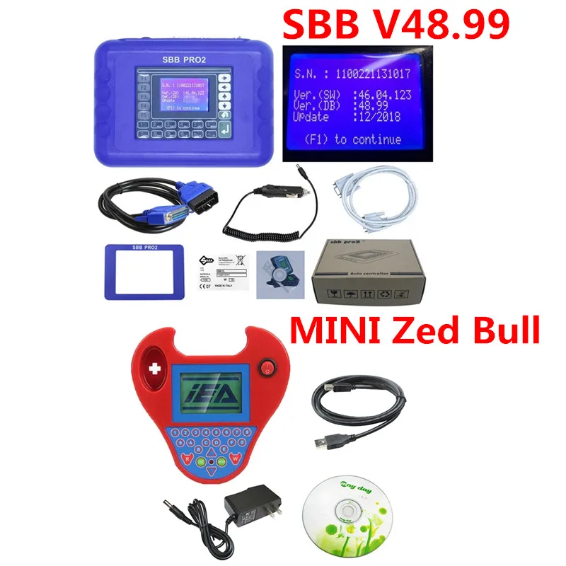 Newest V48.99 SBB V48.88 SBB PRO2 Supports New Cars Multi-Language No Tokens Supports For Toyota G Chip MINI Zed Bull - Цвет: SBB V48.99 ZED BULL