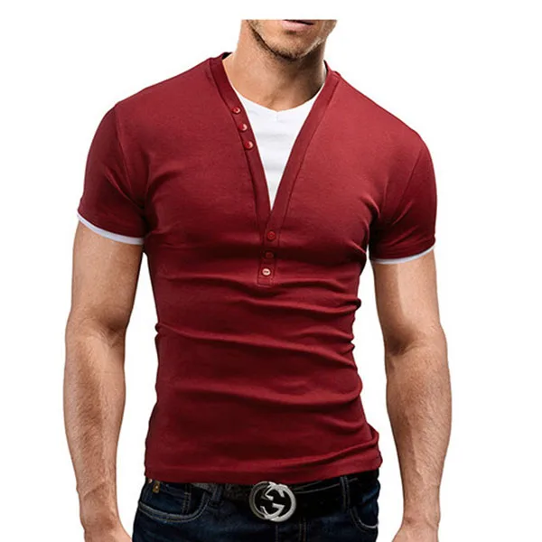 

New Fashion Mens 2017 Short Sleeve Brand T Shirt V-Neck Men T-Shirt Personality Top Tee Funny Shirt Male Hip Hop T Shirts