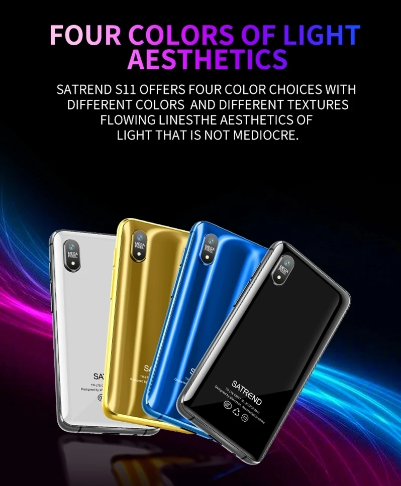 2gb + 16gb Mini Smartphone Duplo 4g Lte Mtk6739 Quad Core Gps Ultra Fino Telefone Celular Android Menor S11 3.22 13 High Quality Telefonia e Comunicação