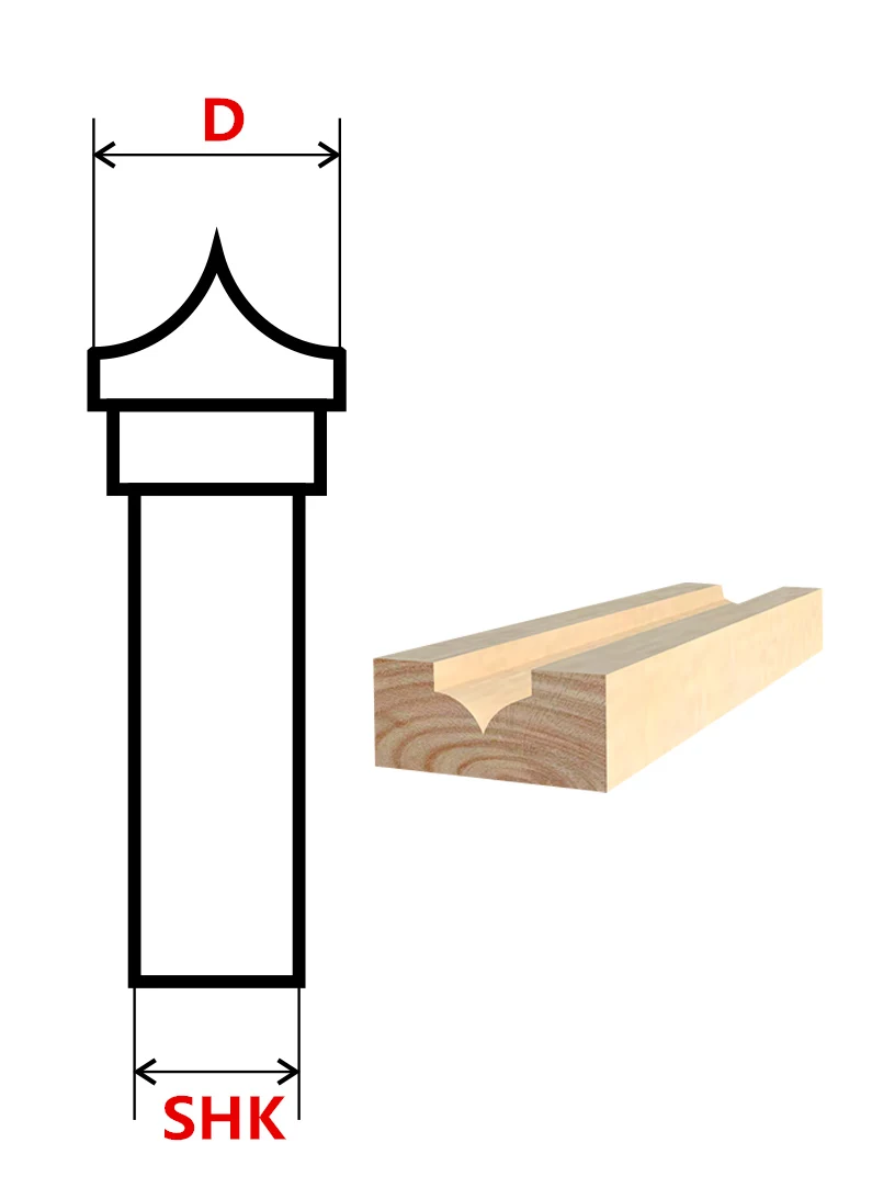 1 шт.-6,35 мм и 12,7 мм хвостовик, твердый карбид cnc деревообрабатывающий вставной маршрутизатор бит, 3D Тонкий носик фрезерный станок